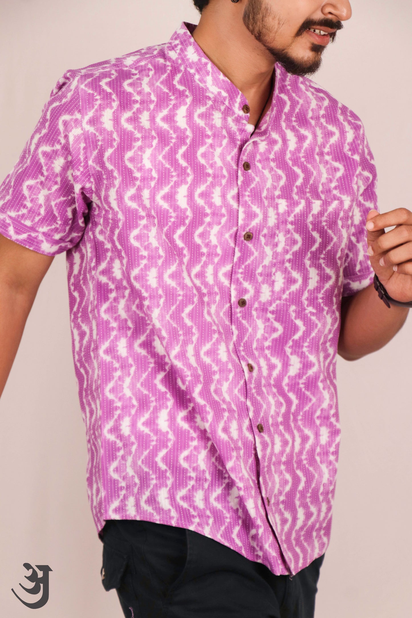 Purple Katha Work Shirt