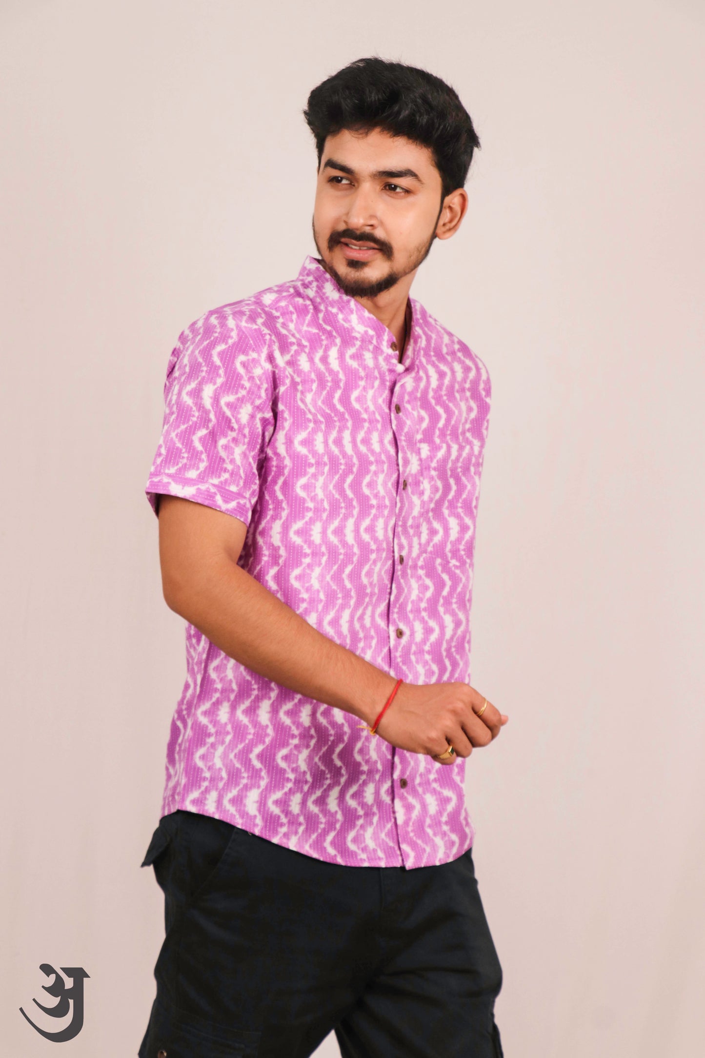 Purple Katha Work Shirt