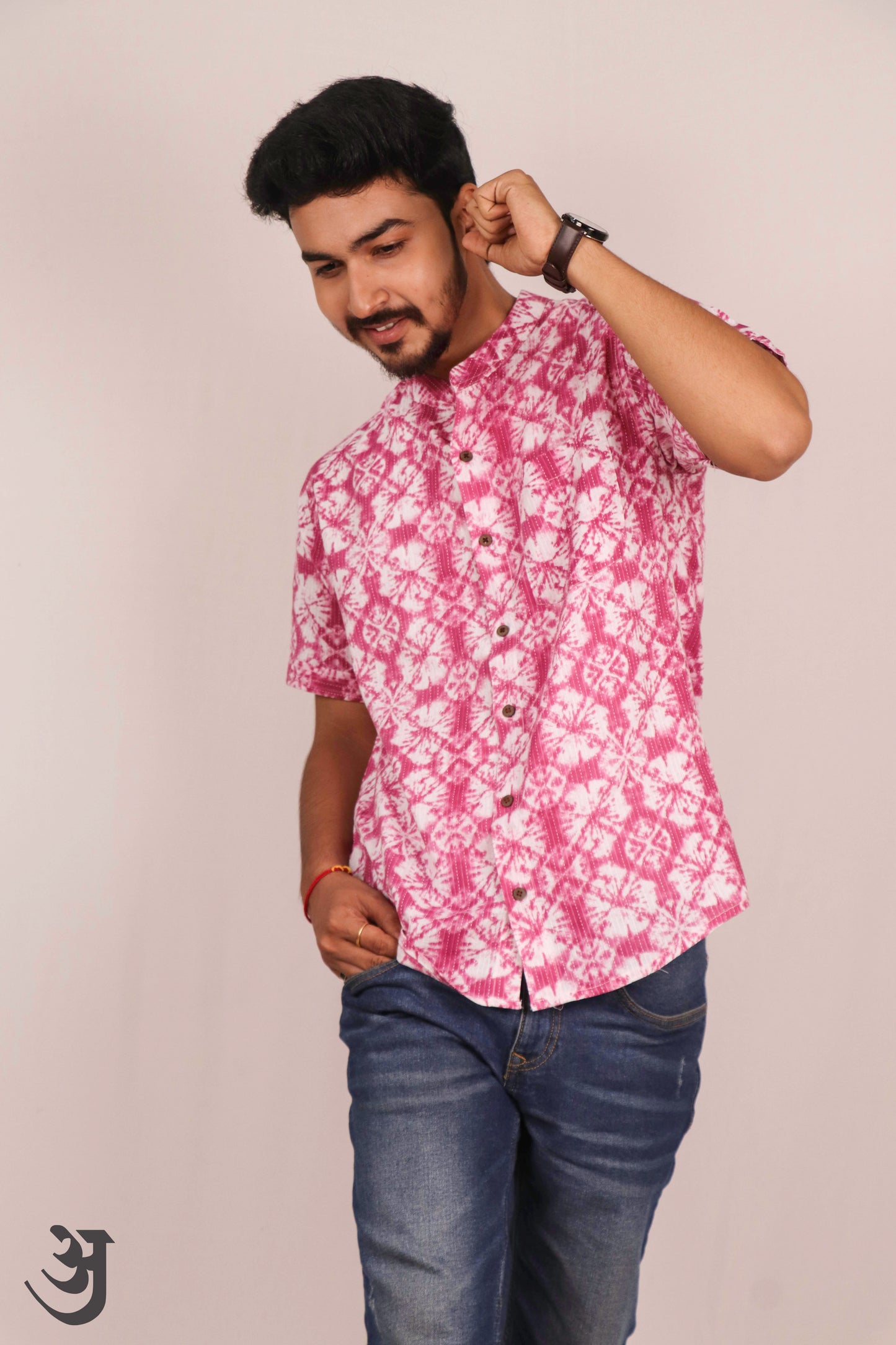 Red Katha Work Shirt