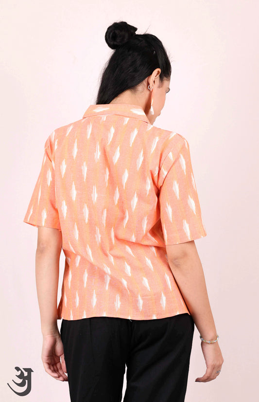 Apricot (colour) Ikat Shirt Top