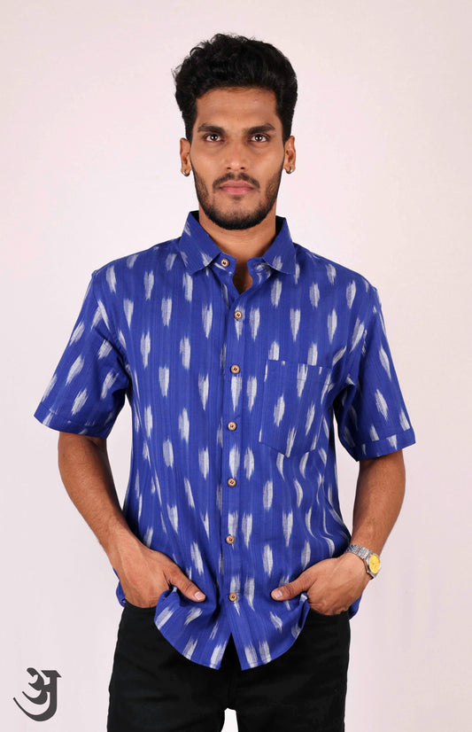 Blue Ikat Shirt