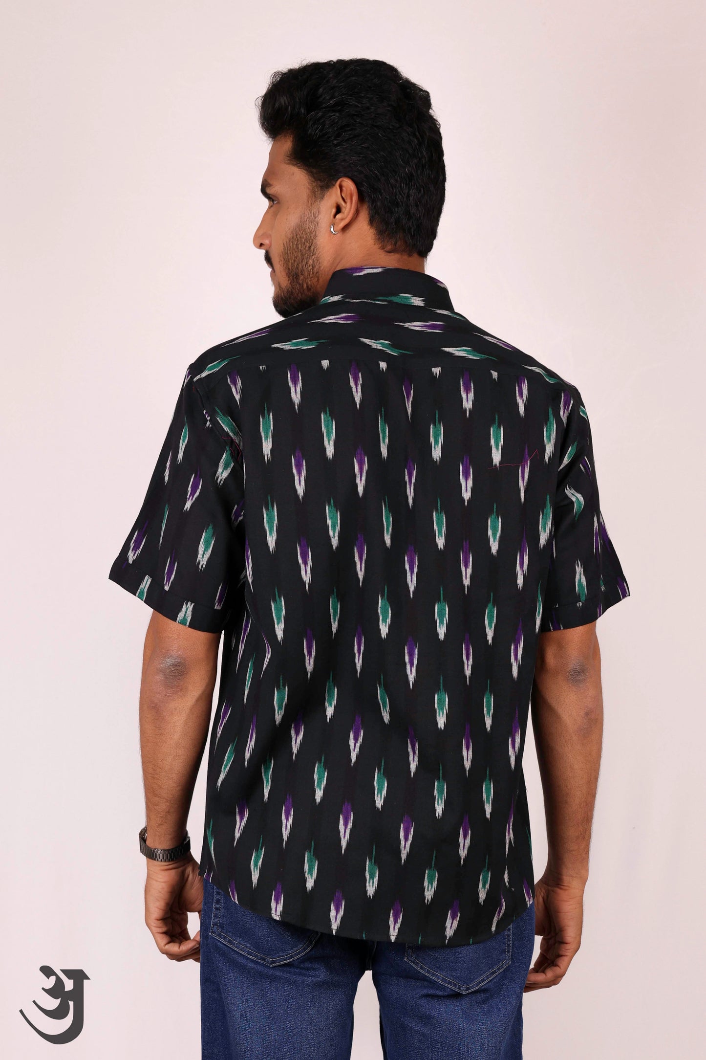 Black Ikat Shirt