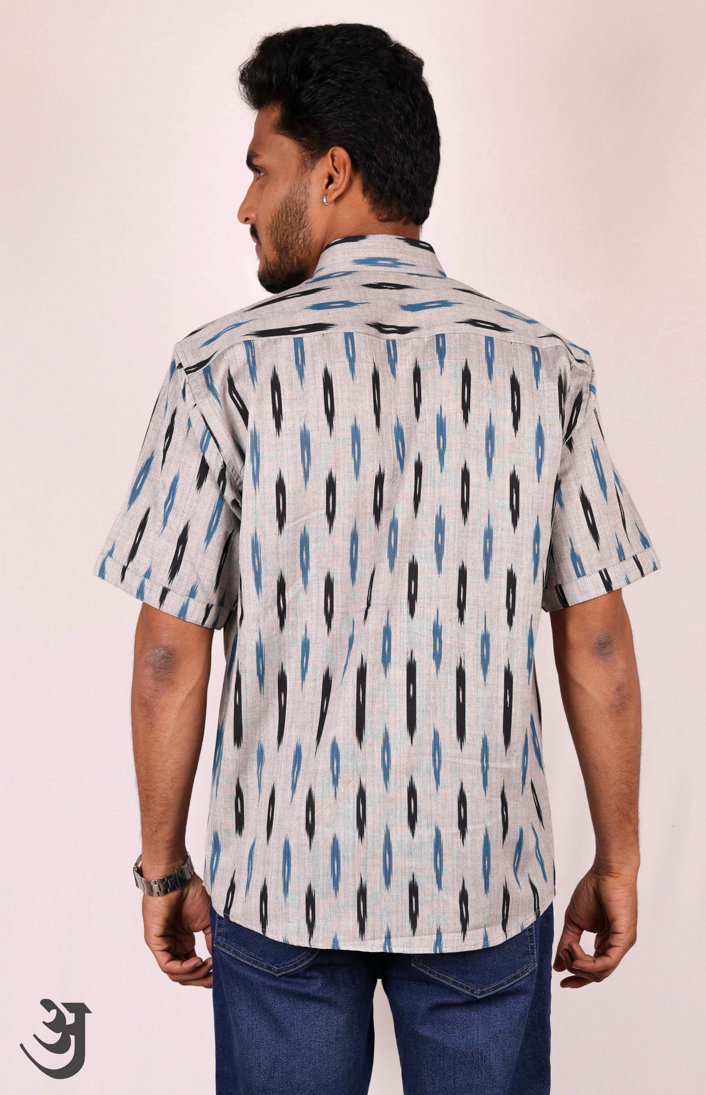 Grey Ikat Shirt