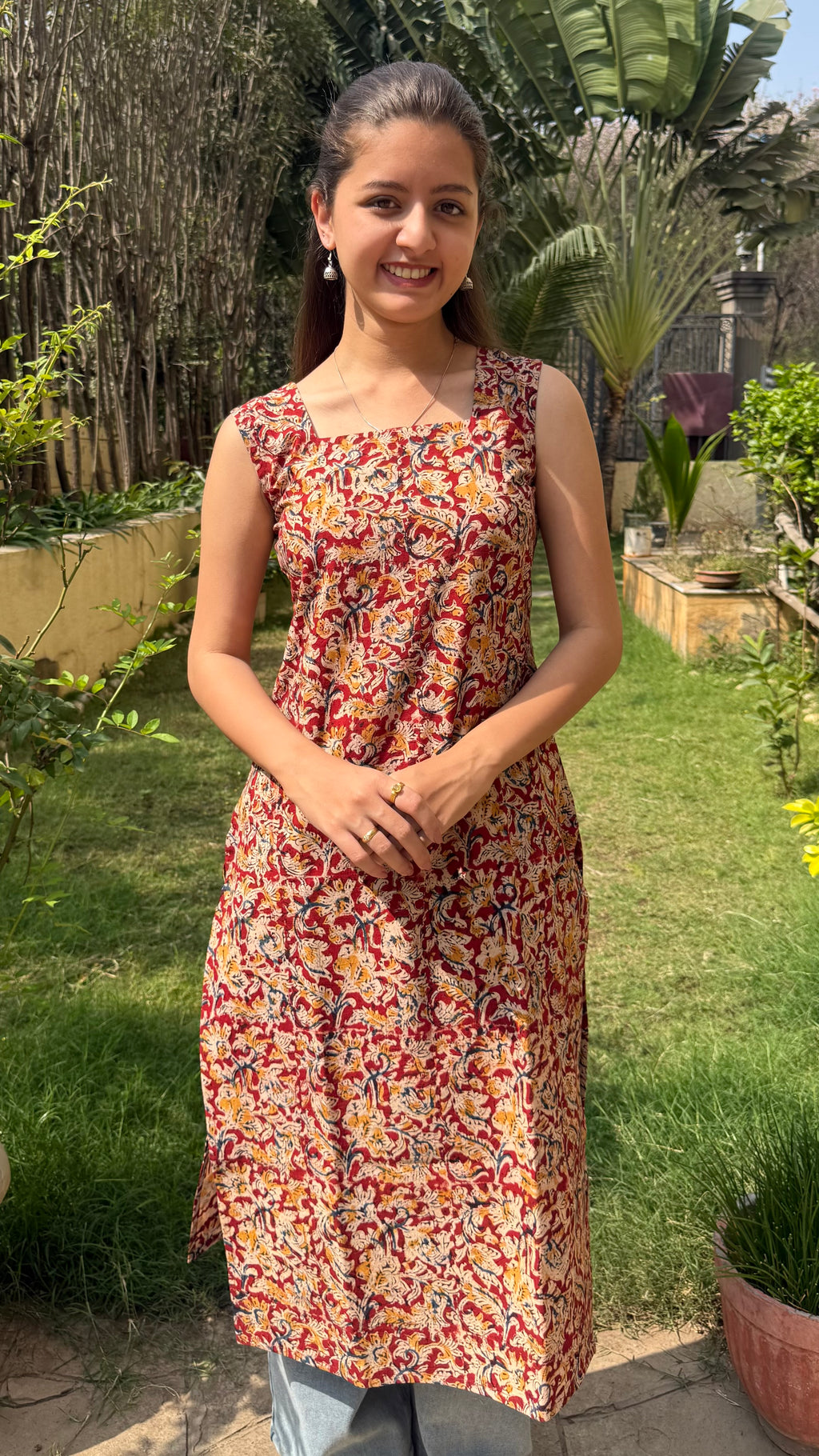 COMBO OF 3 KALAMKARI LONG KURTI