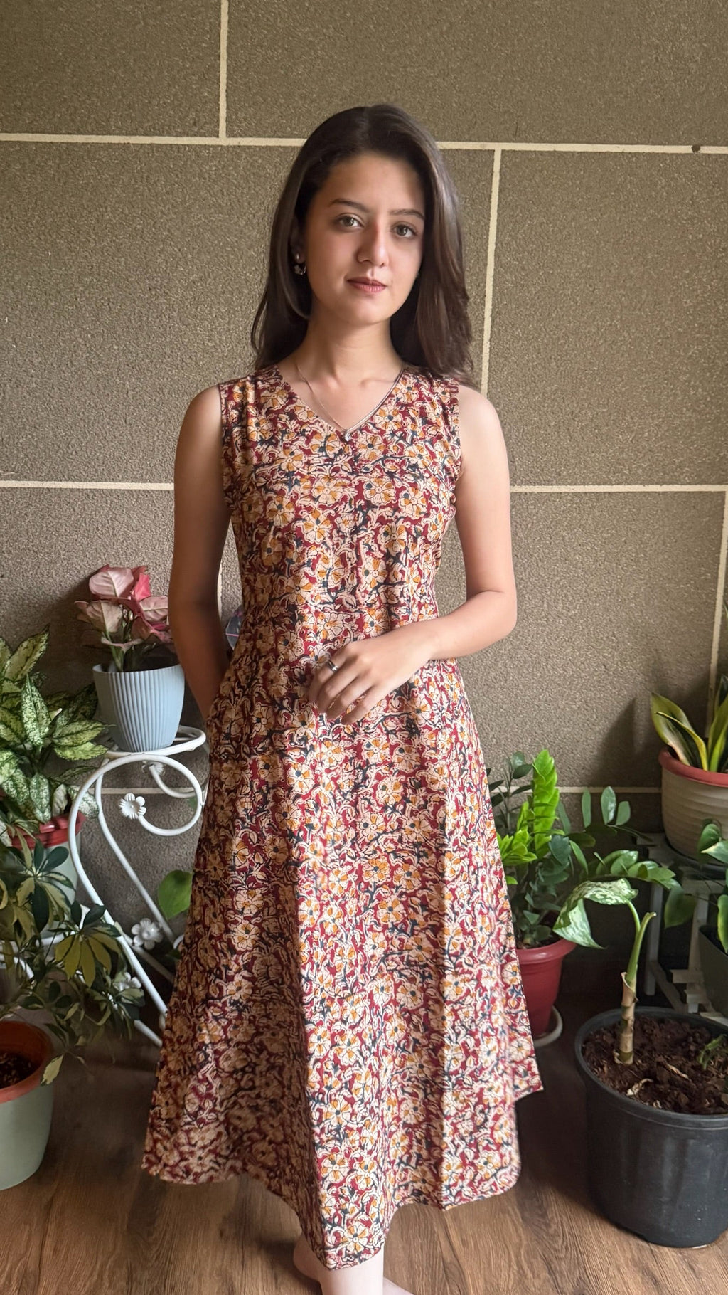 Combo of 2 Kalamkari one piece(with sling bag)