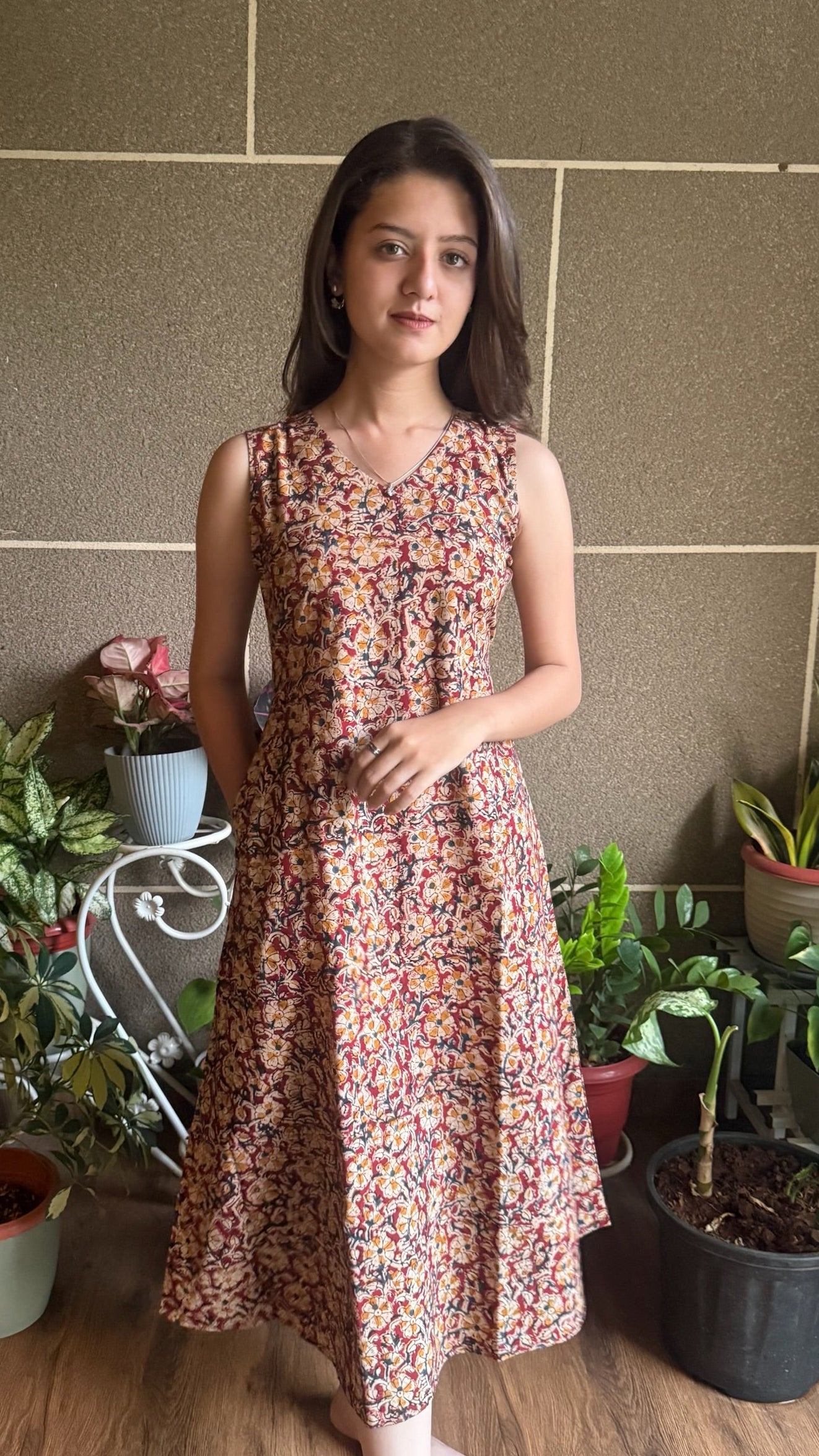 Combo of 2 Kalamkari one piece(with sling bag)
