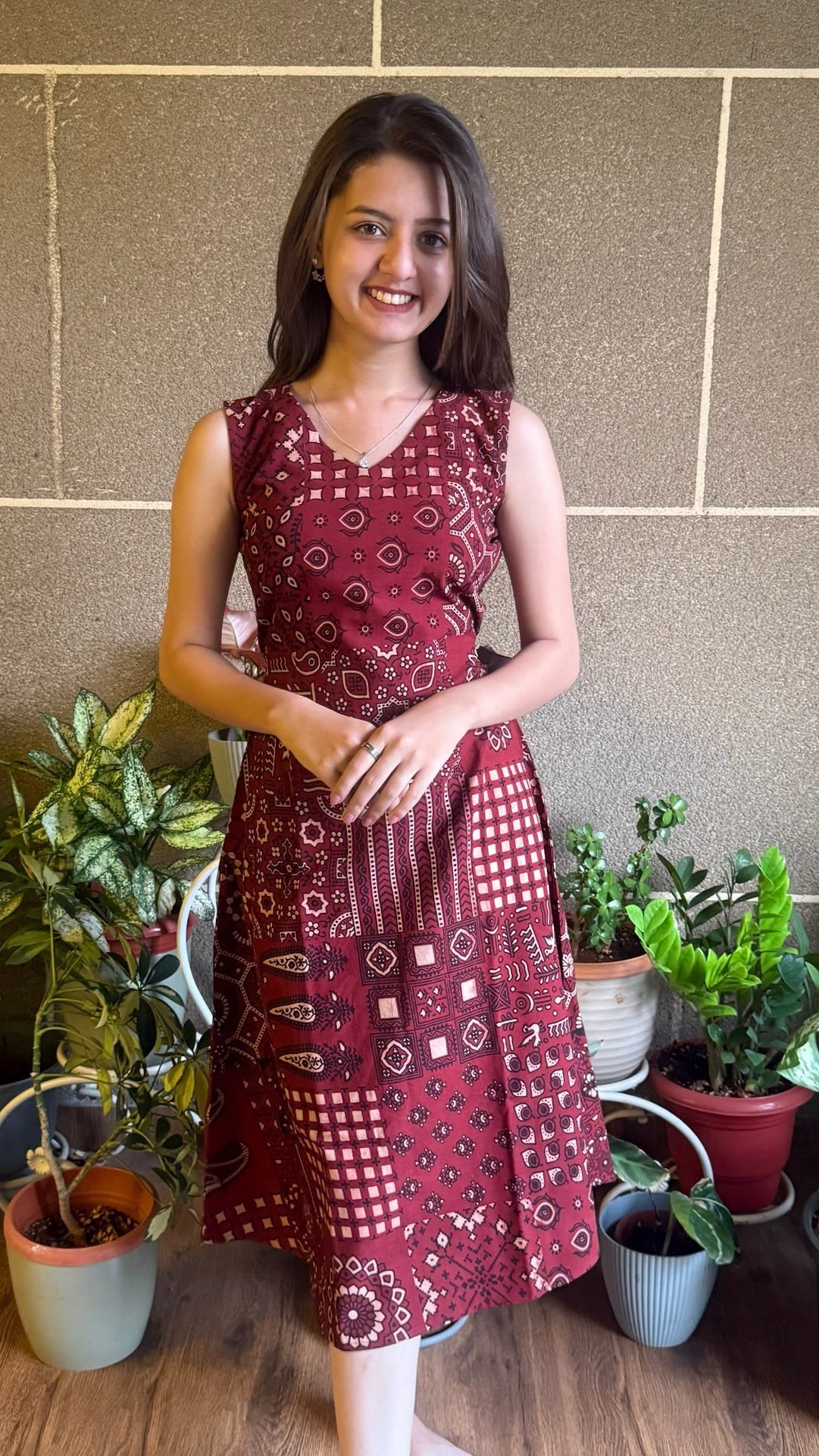 Combo of One piece and Short top (with sling bag) (sleeves inside)