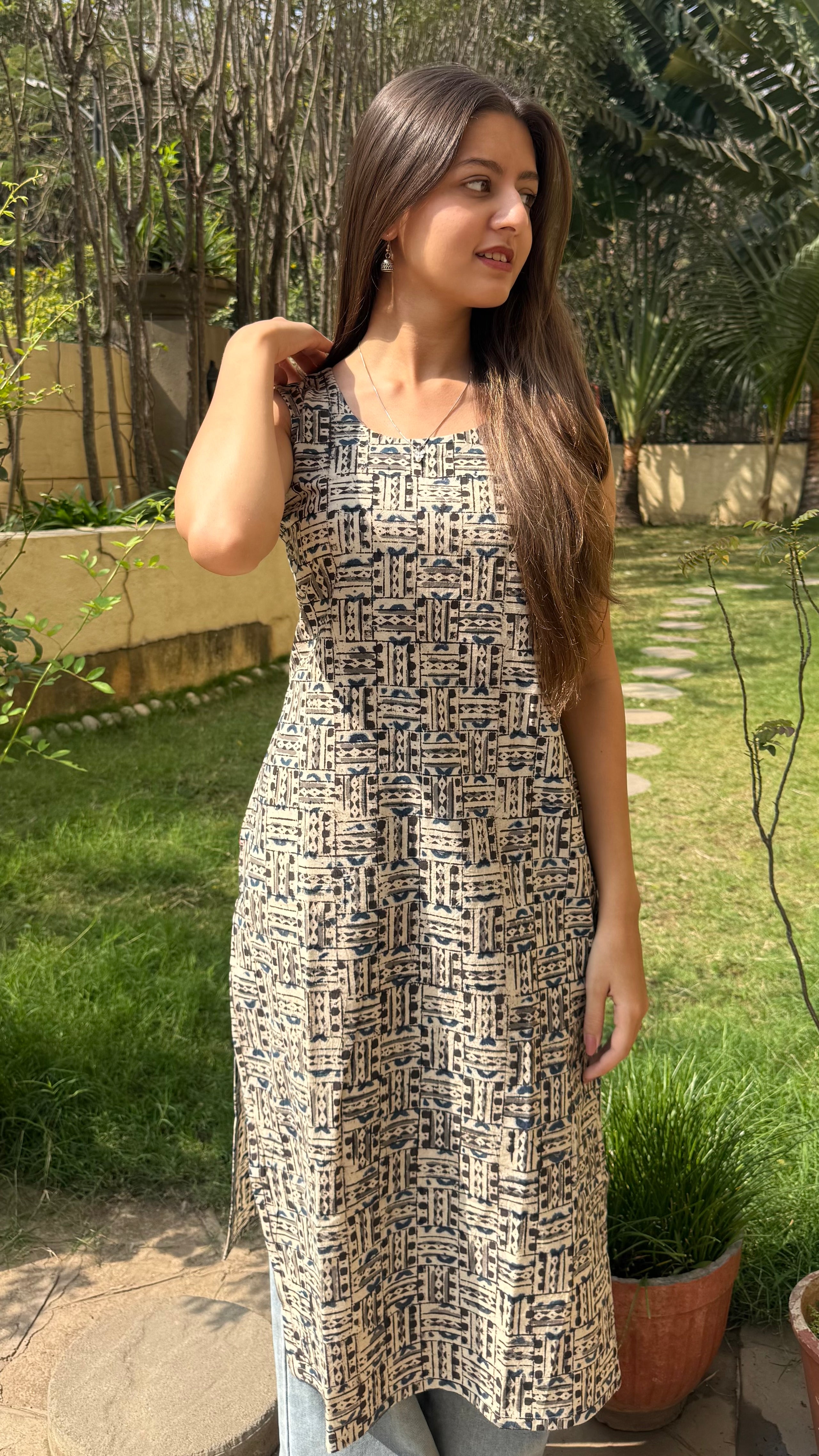 COMBO OF 3 KALAMKARI LONG KURTI