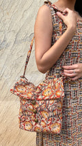 COMBO OF 3 KALAMKARI LONG KURTI (with Sling bag)