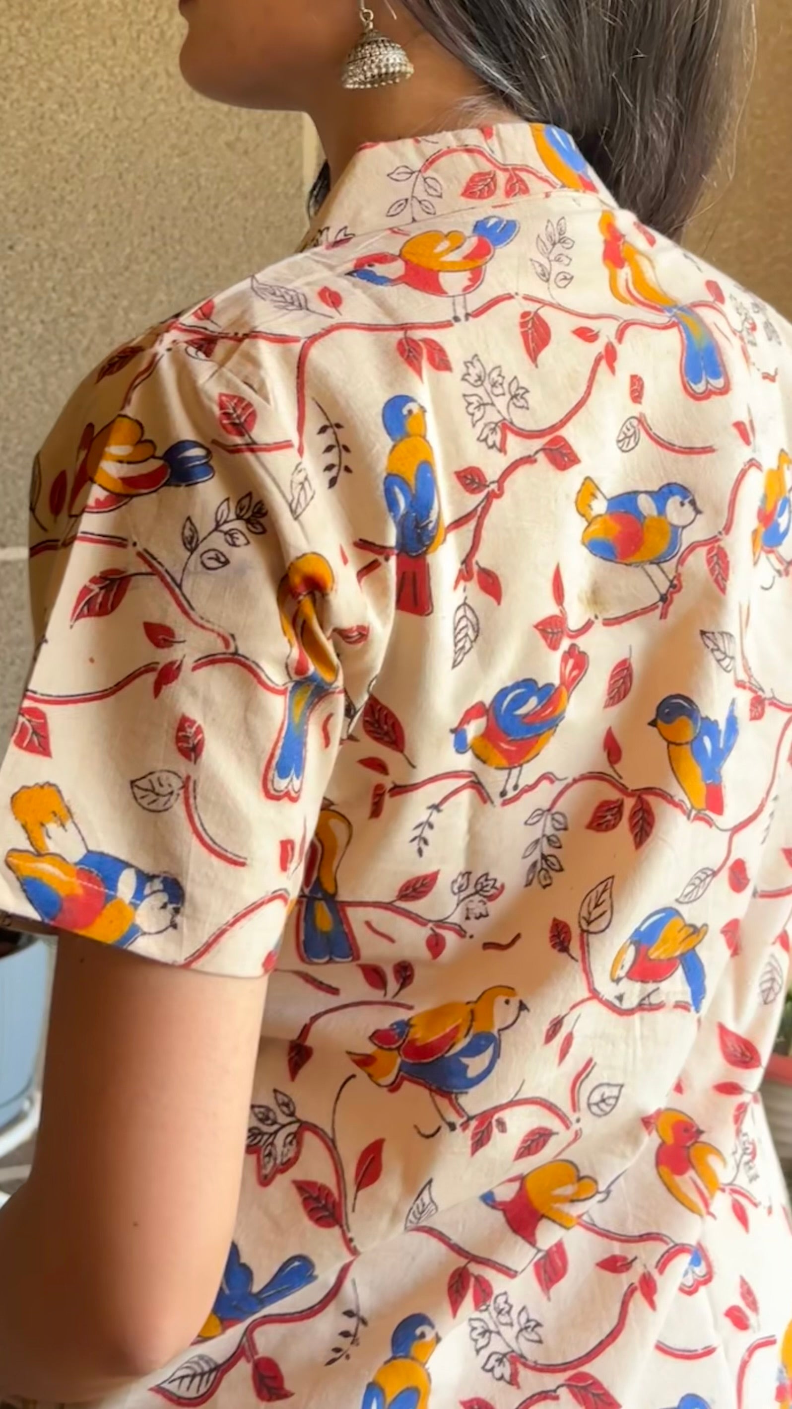 Combo of 3 in Kalamkari Shirt (with sling bag)