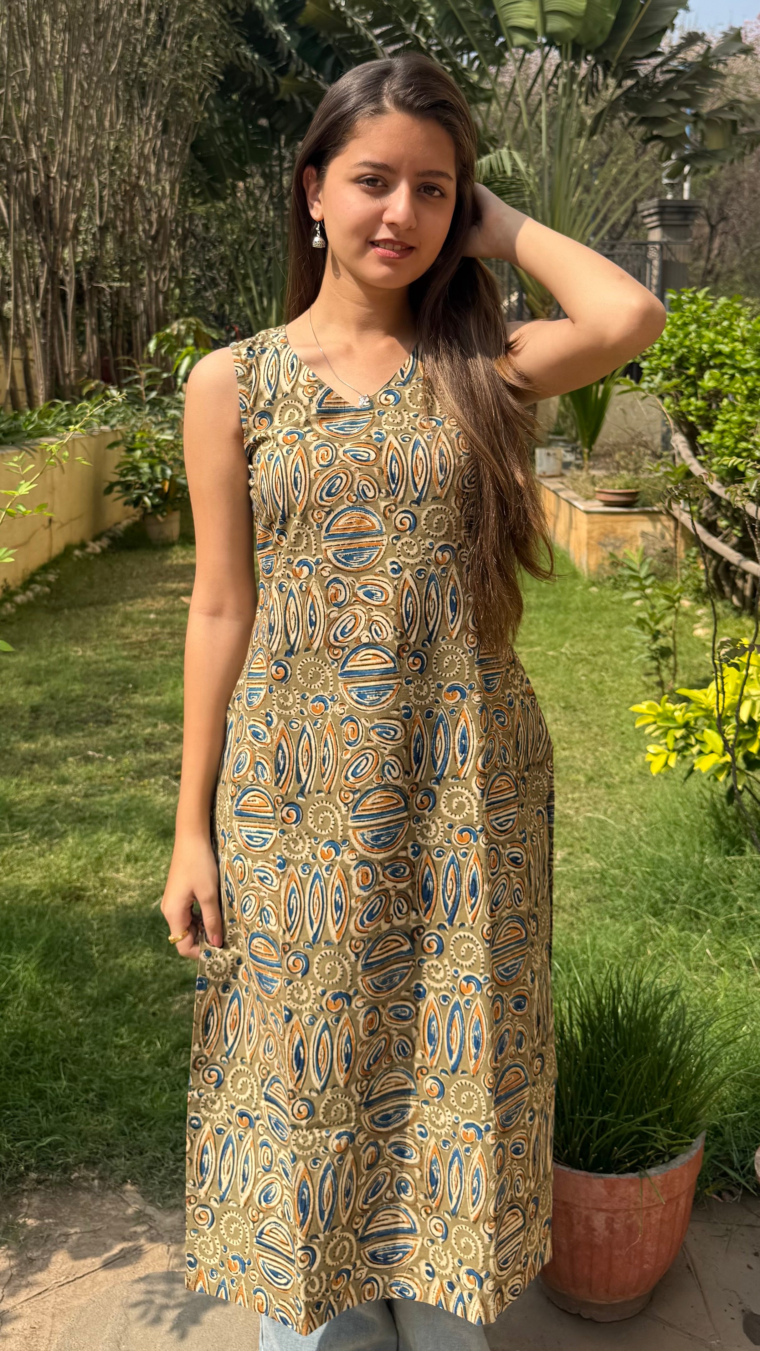COMBO OF 3 KALAMKARI LONG KURTI