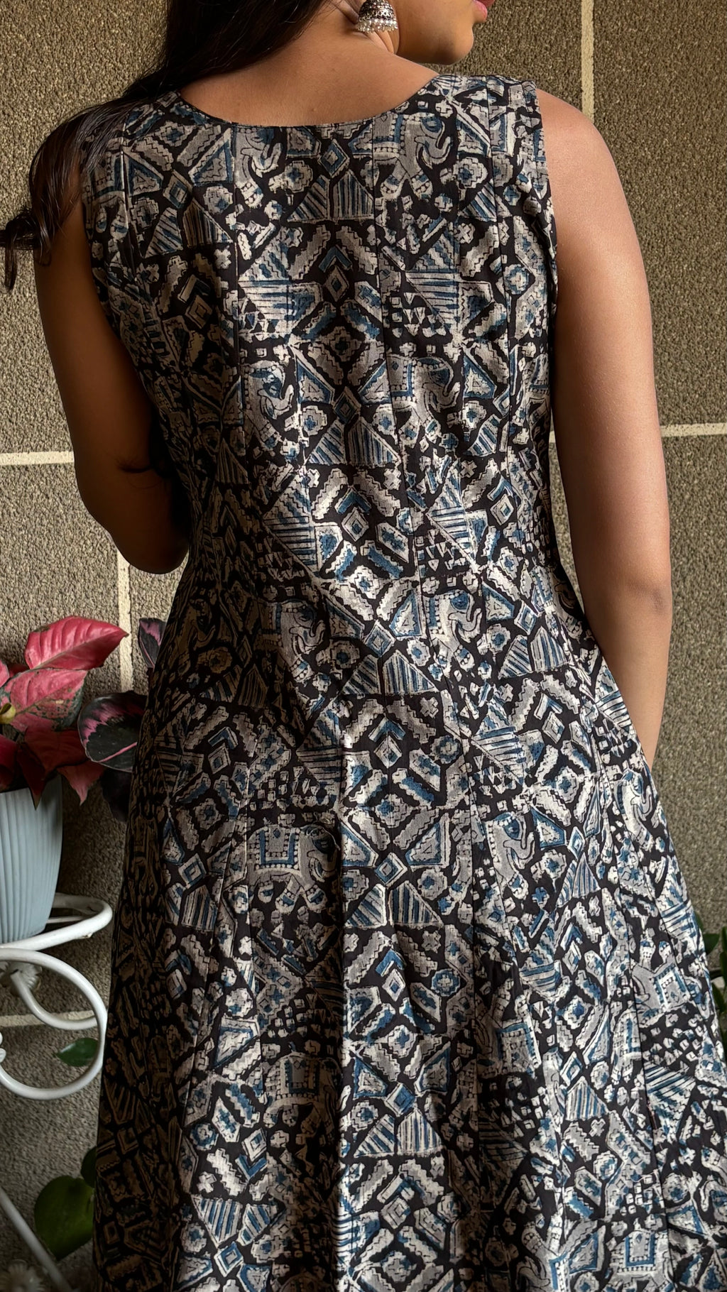 Black Kalamkari Anarkali ( 18 kali )