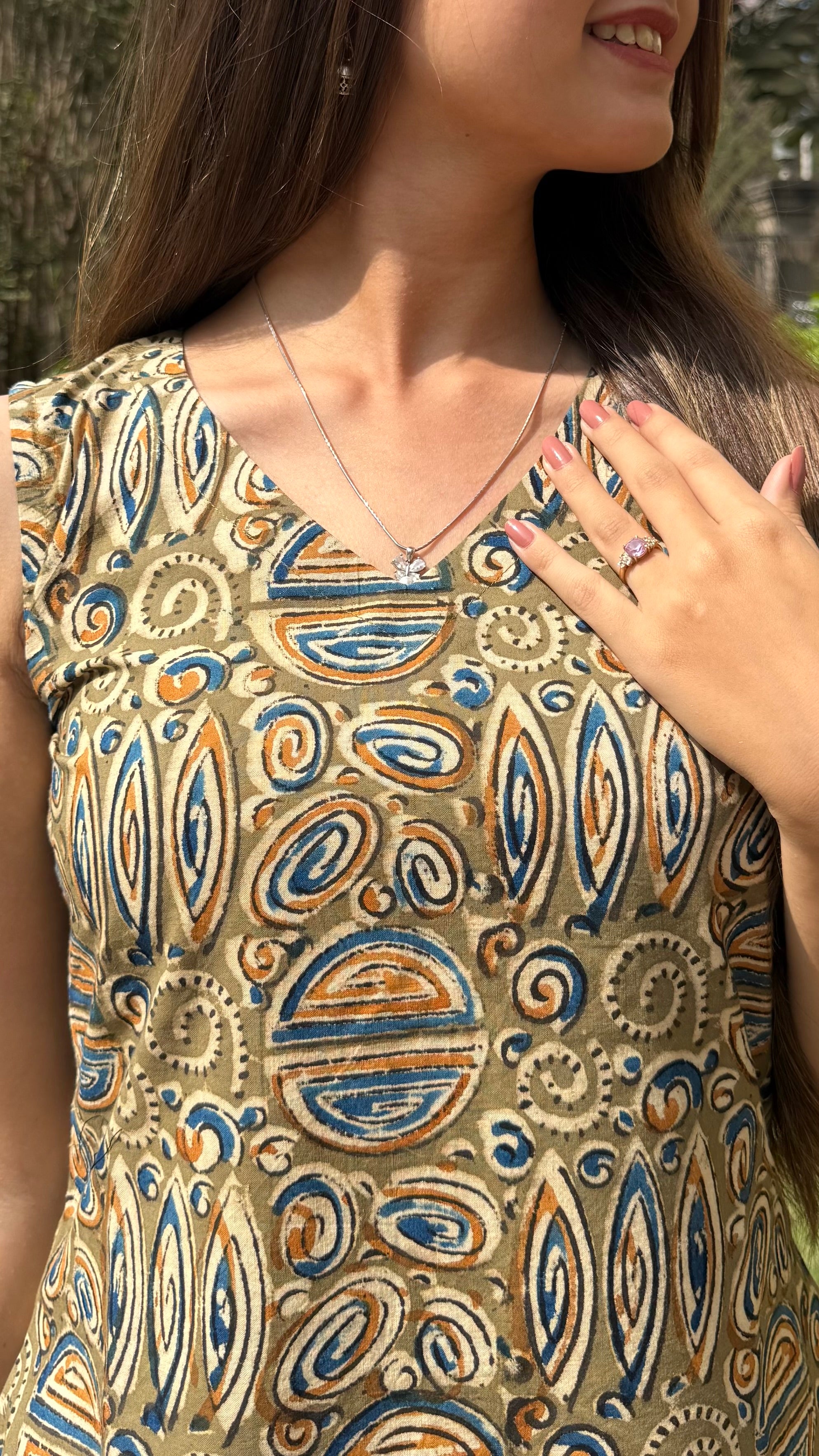 COMBO OF 3 KALAMKARI LONG KURTI