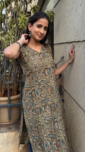 COMBO OF 3 KALAMKARI LONG KURTI (with Sling bag)
