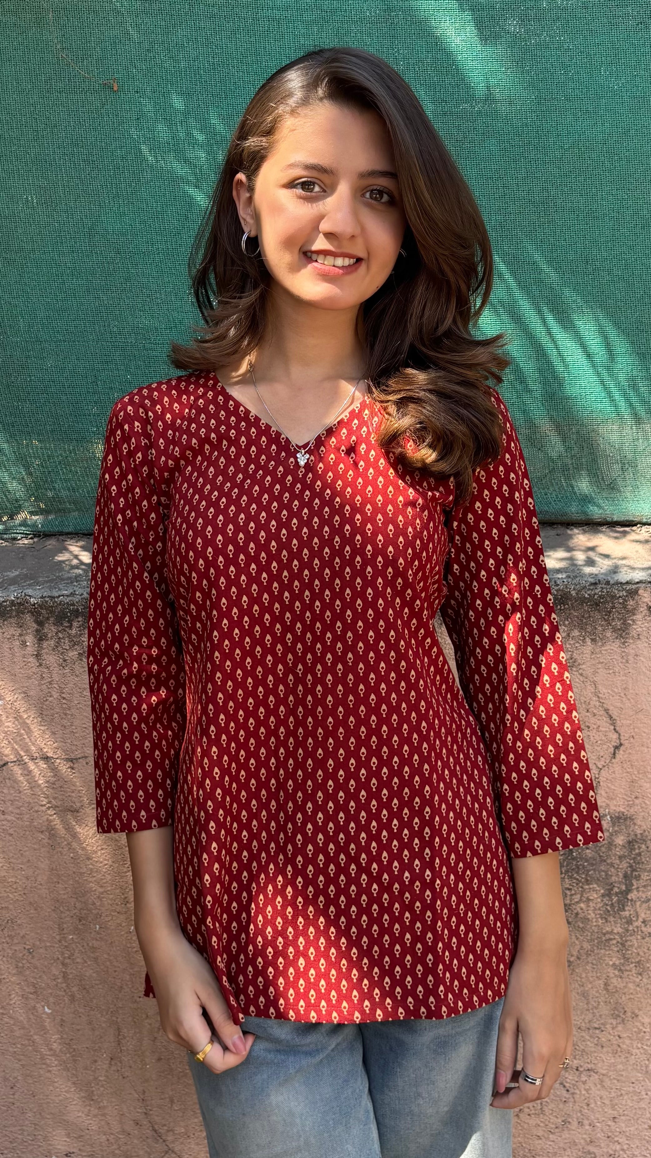 Combo of 2 Short Top 3/4 sleeves(With sling bag)