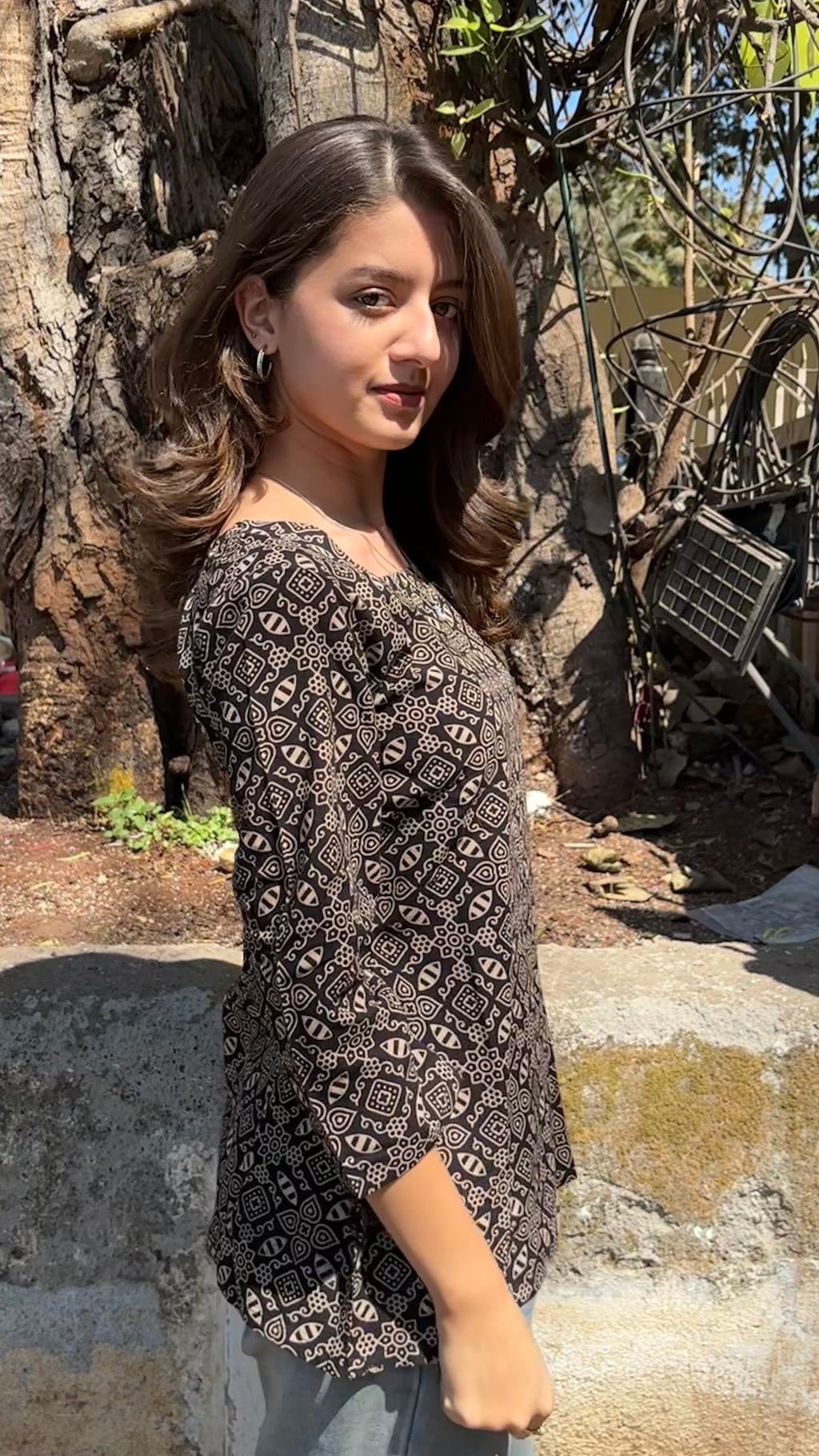 Combo of 2 Short Top 3/4 sleeves(With sling bag)