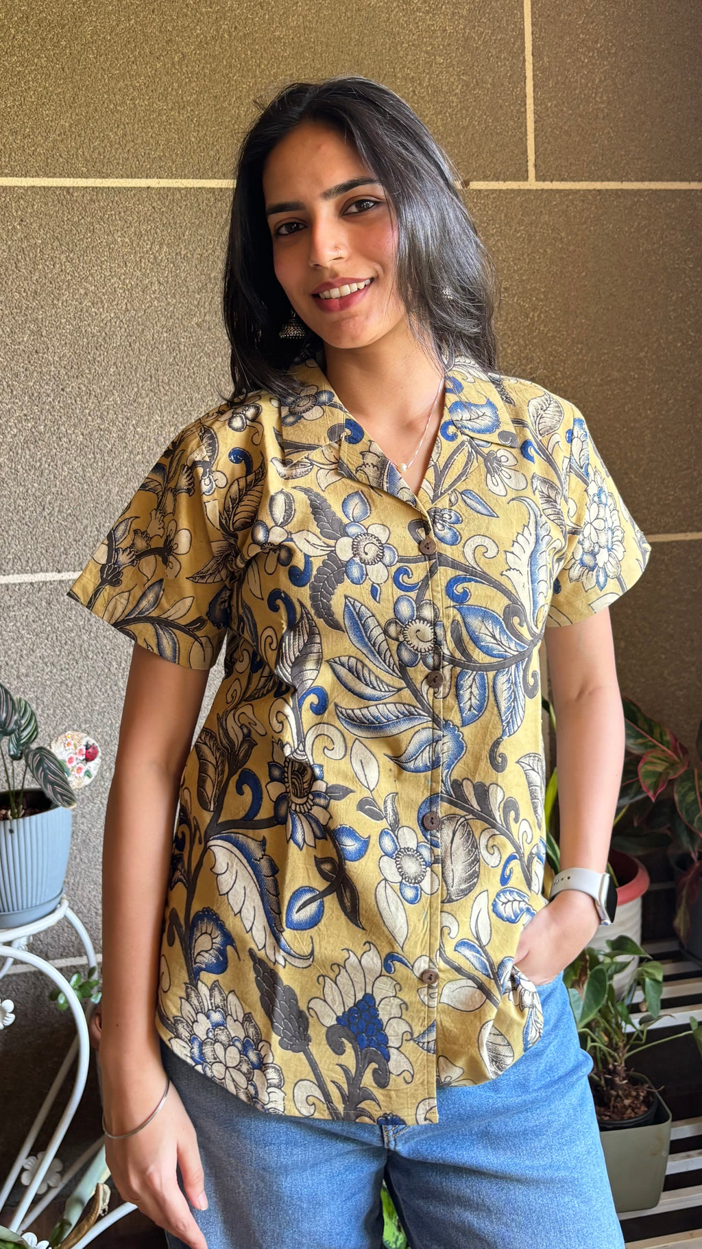 Combo of 3 in Kalamkari Shirt (with sling bag)