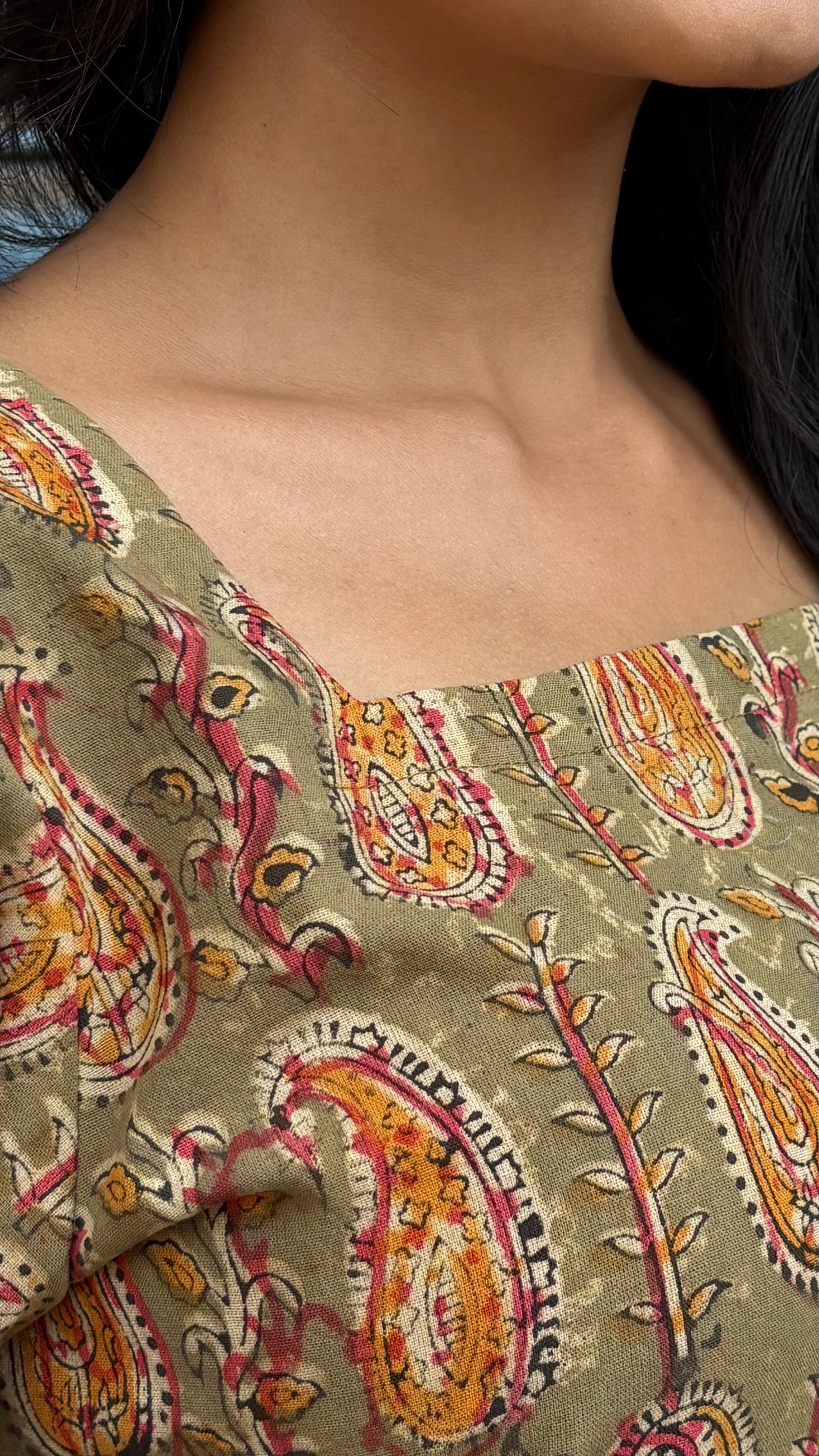 Combo of 2 kalamkari short tops (sling bag)