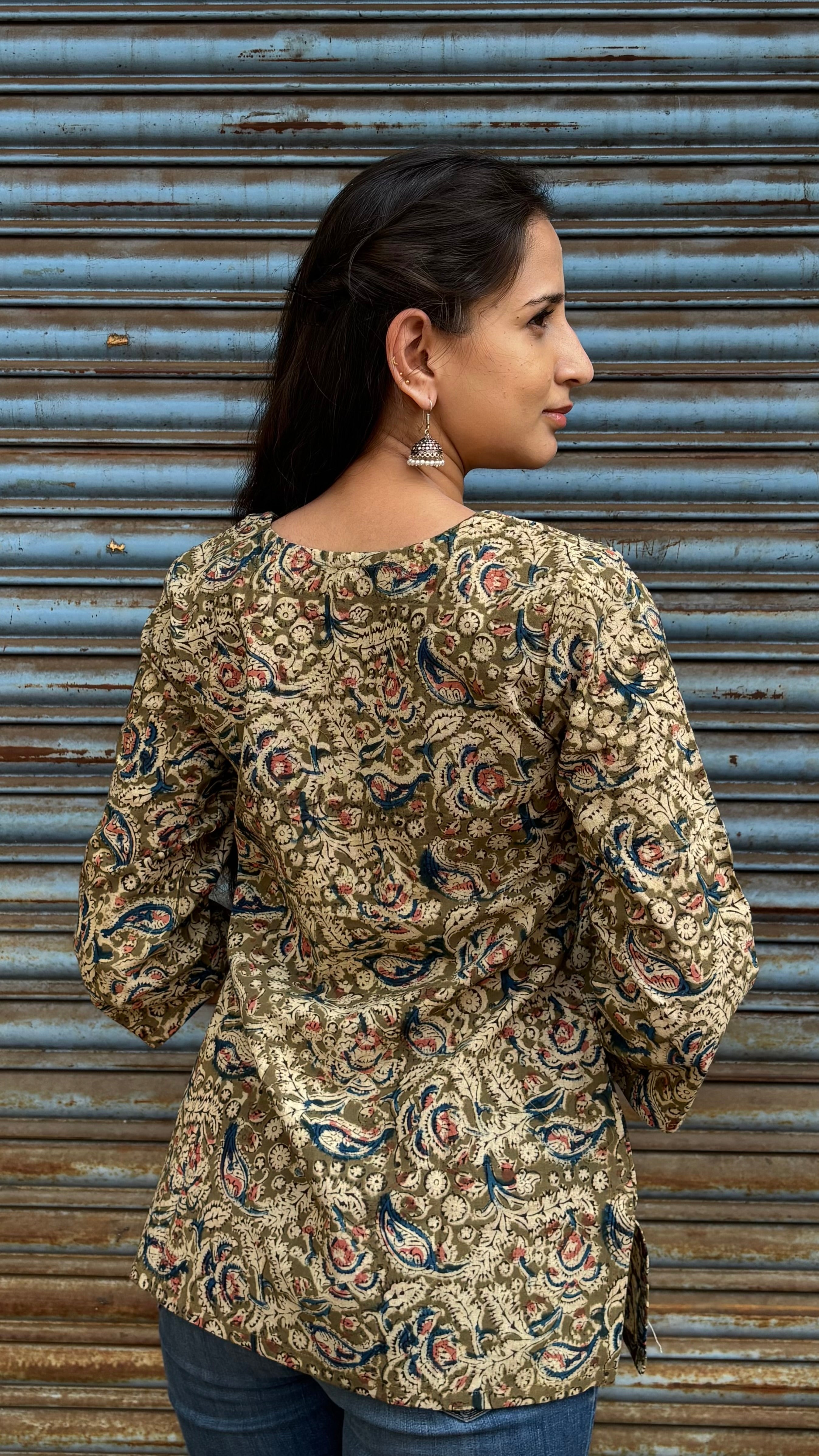 Combo of 2 kalamkari short tops (sling bag)