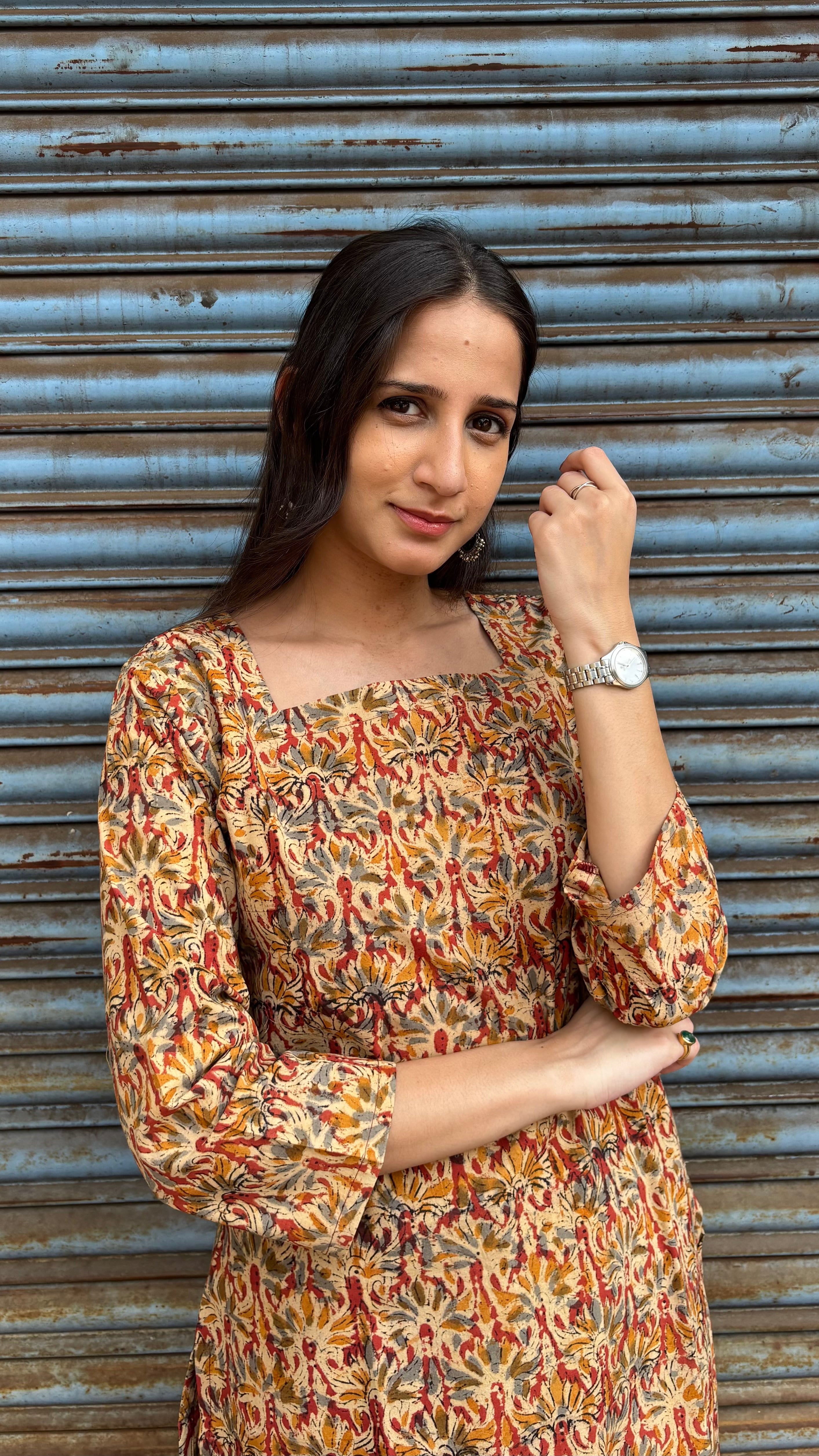 Combo of 2 Long Kurta 3/4 sleeves(With sling bag)