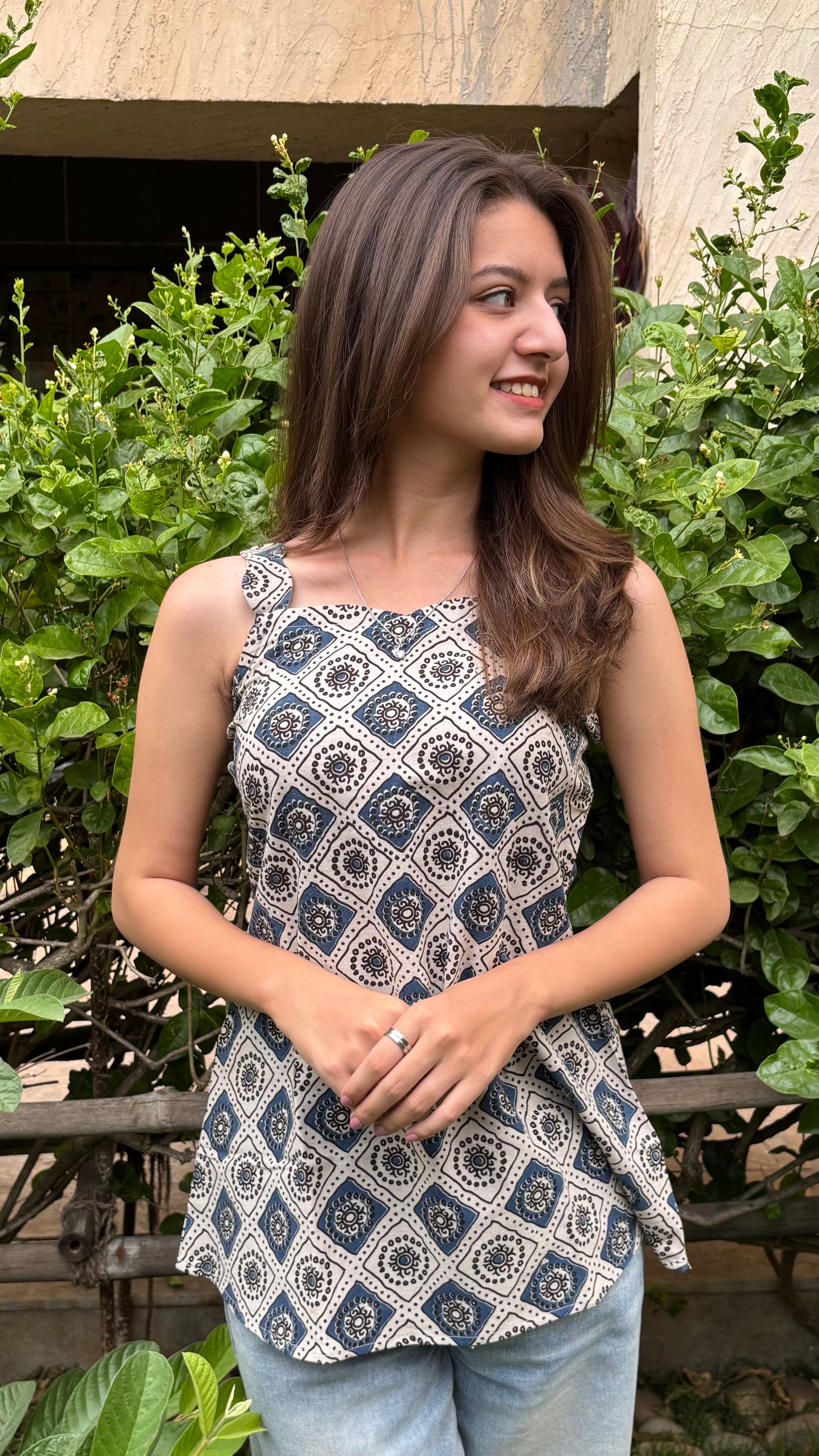 Combo of One piece and Short top (with sling bag)