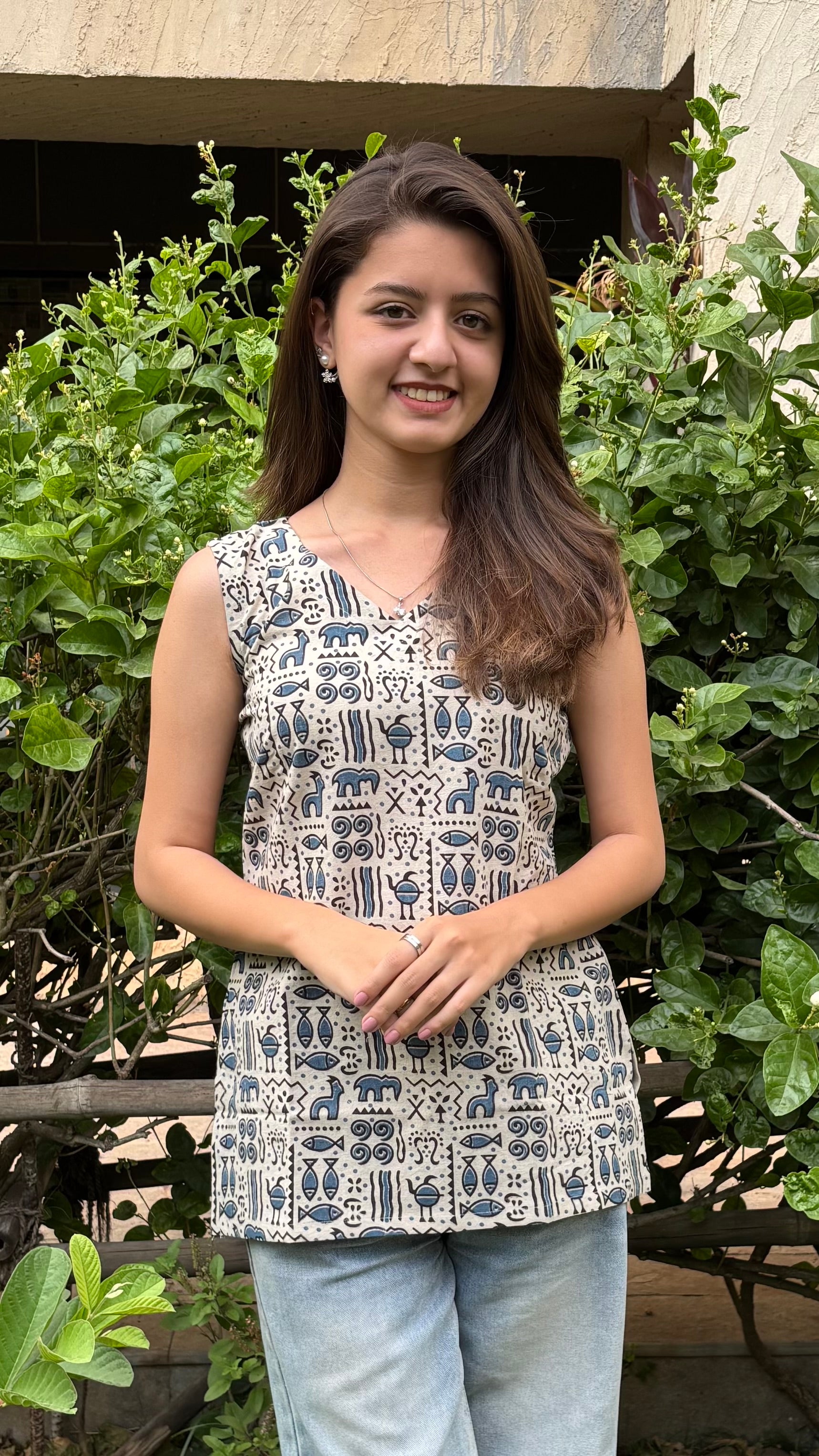 Combo of One piece and Short top (with sling bag) (sleeves inside)