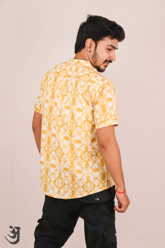 yellow Katha work shirt