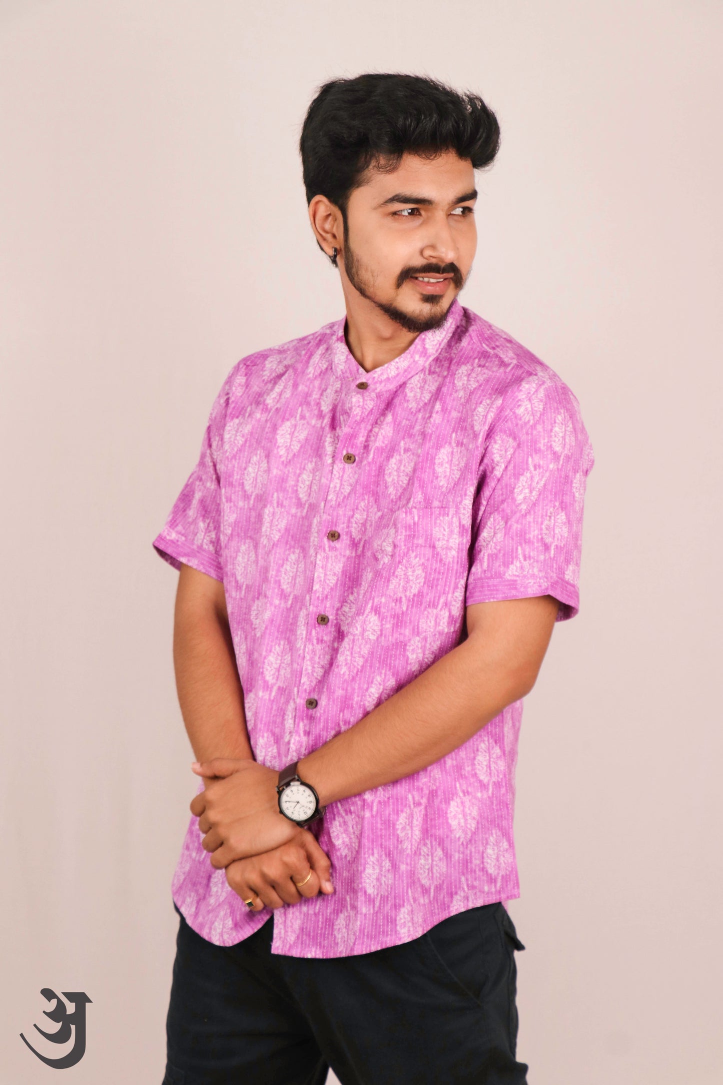 Purple Katha Work Shirt