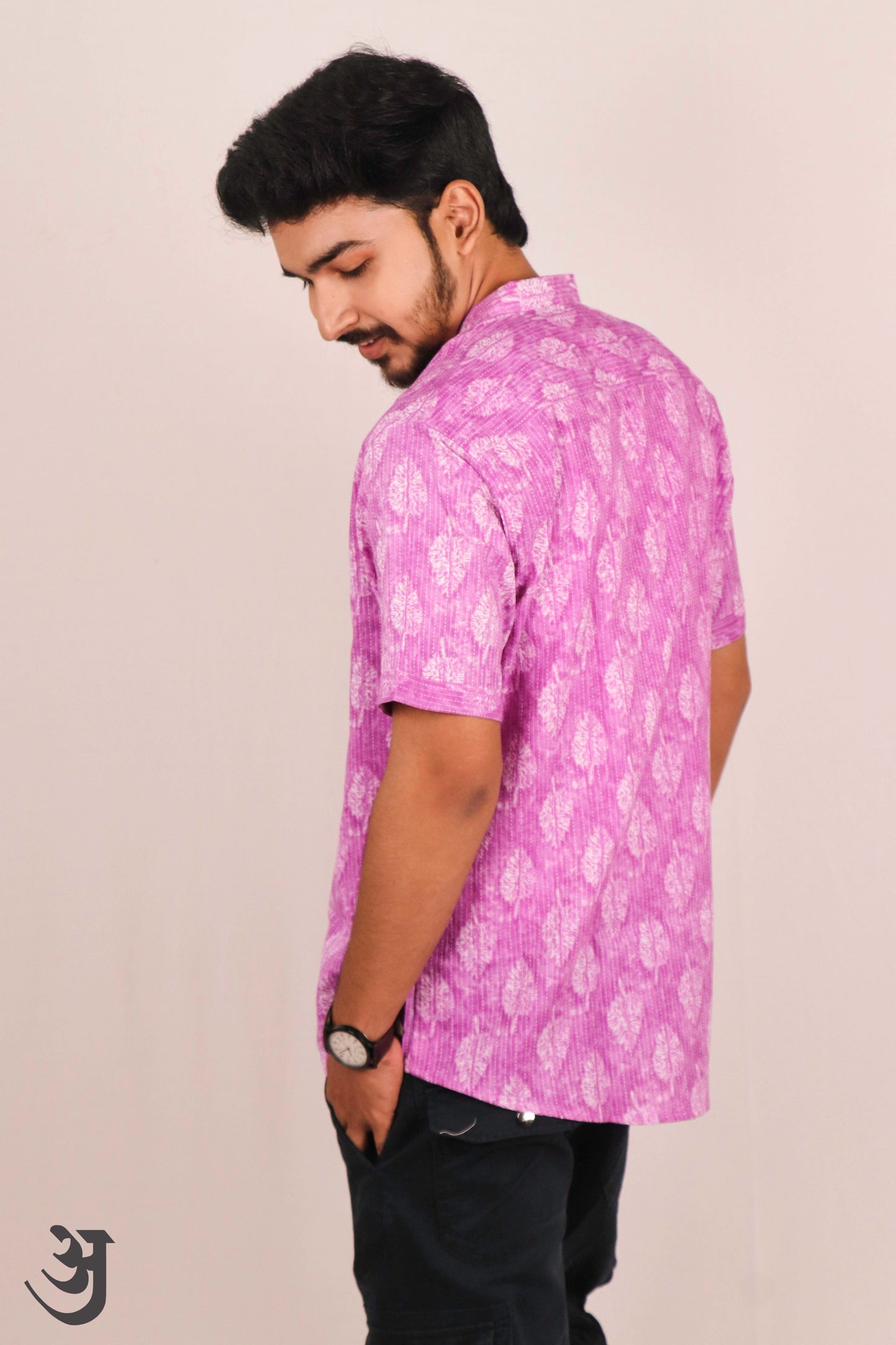 Purple Katha Work Shirt