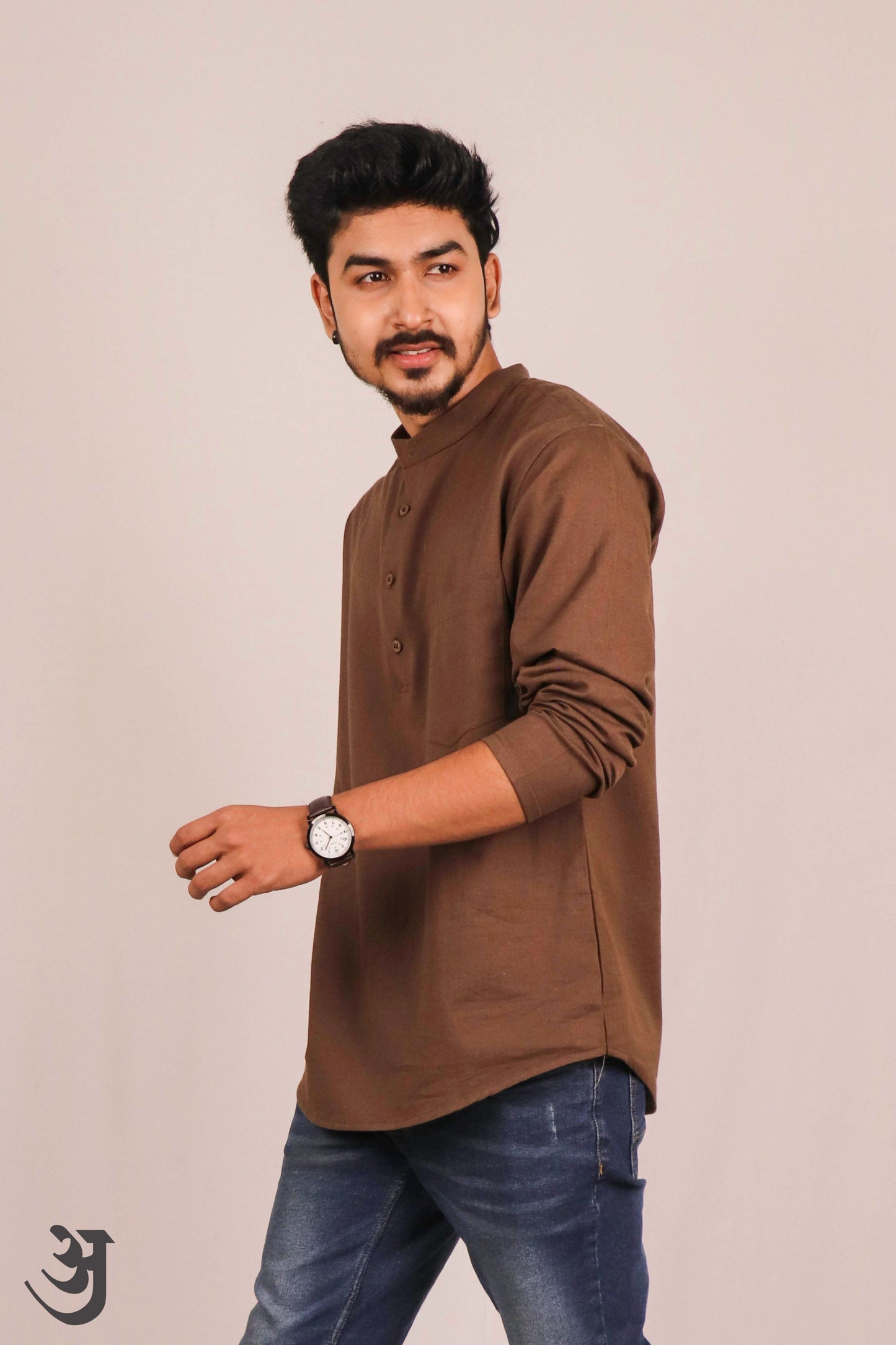 Brown Short Kurta