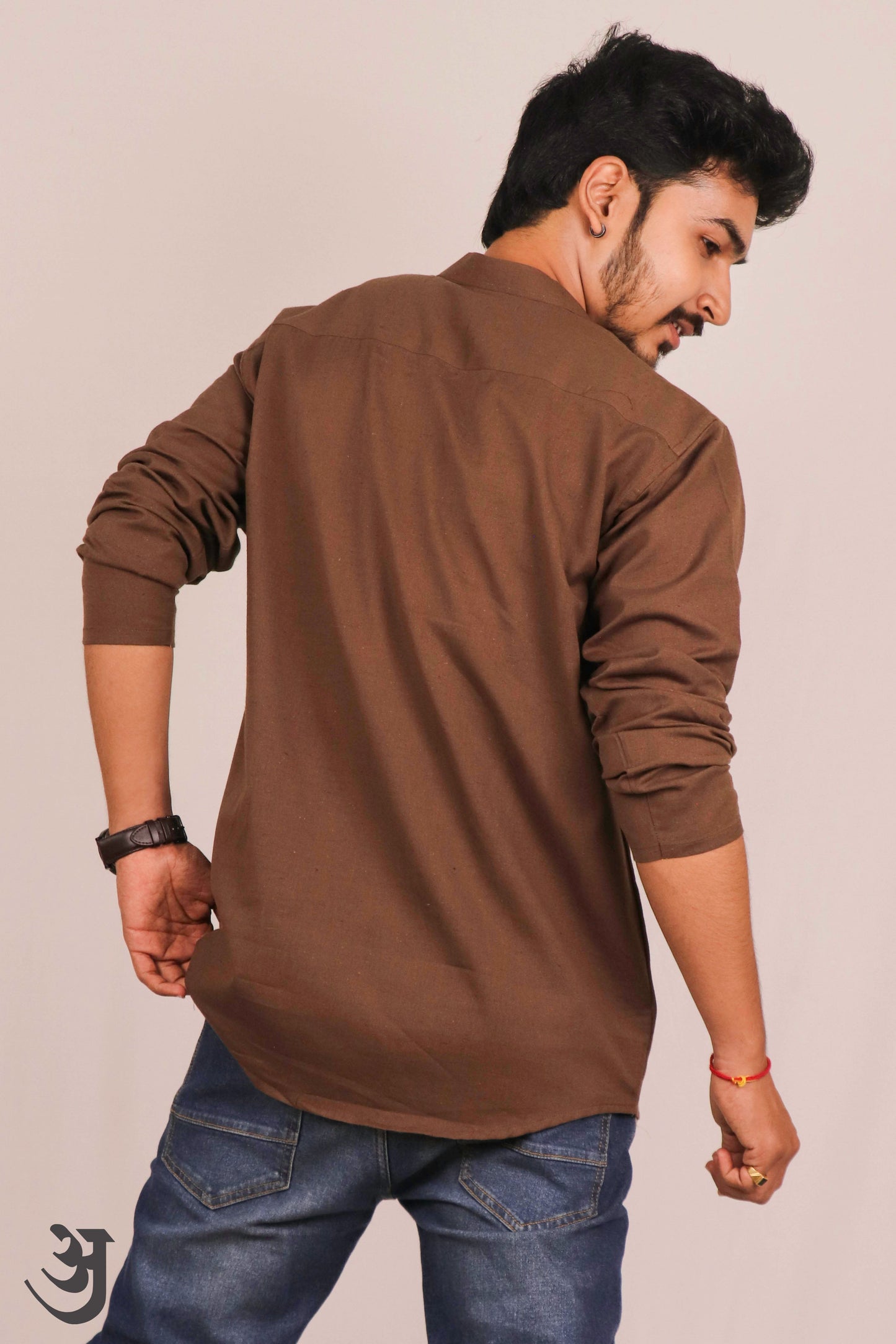 Brown Short Kurta