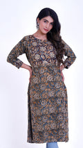 Kalamkari Kurti with 3/4 sleeves