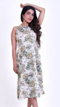 Cotton flex sleeveless one piece