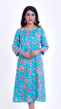 Light blue floral one piece