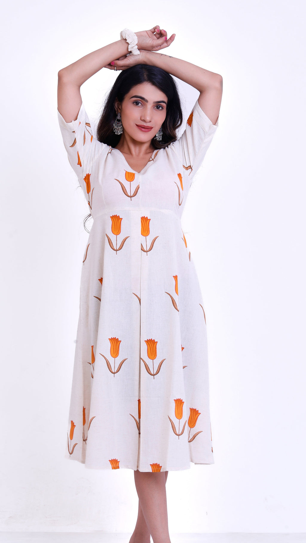 One piece in floral motif