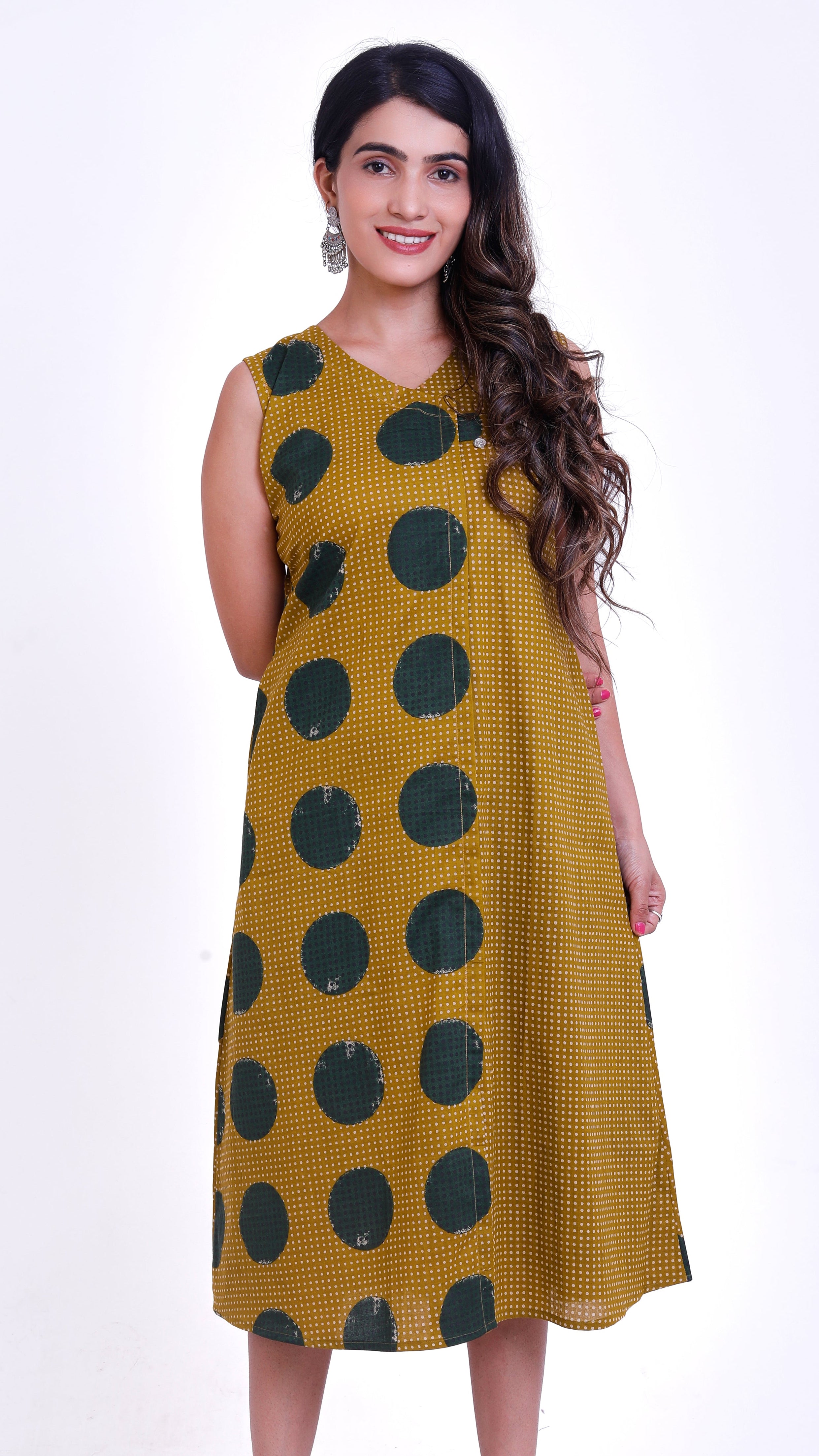 yellow cotton cambric one piece