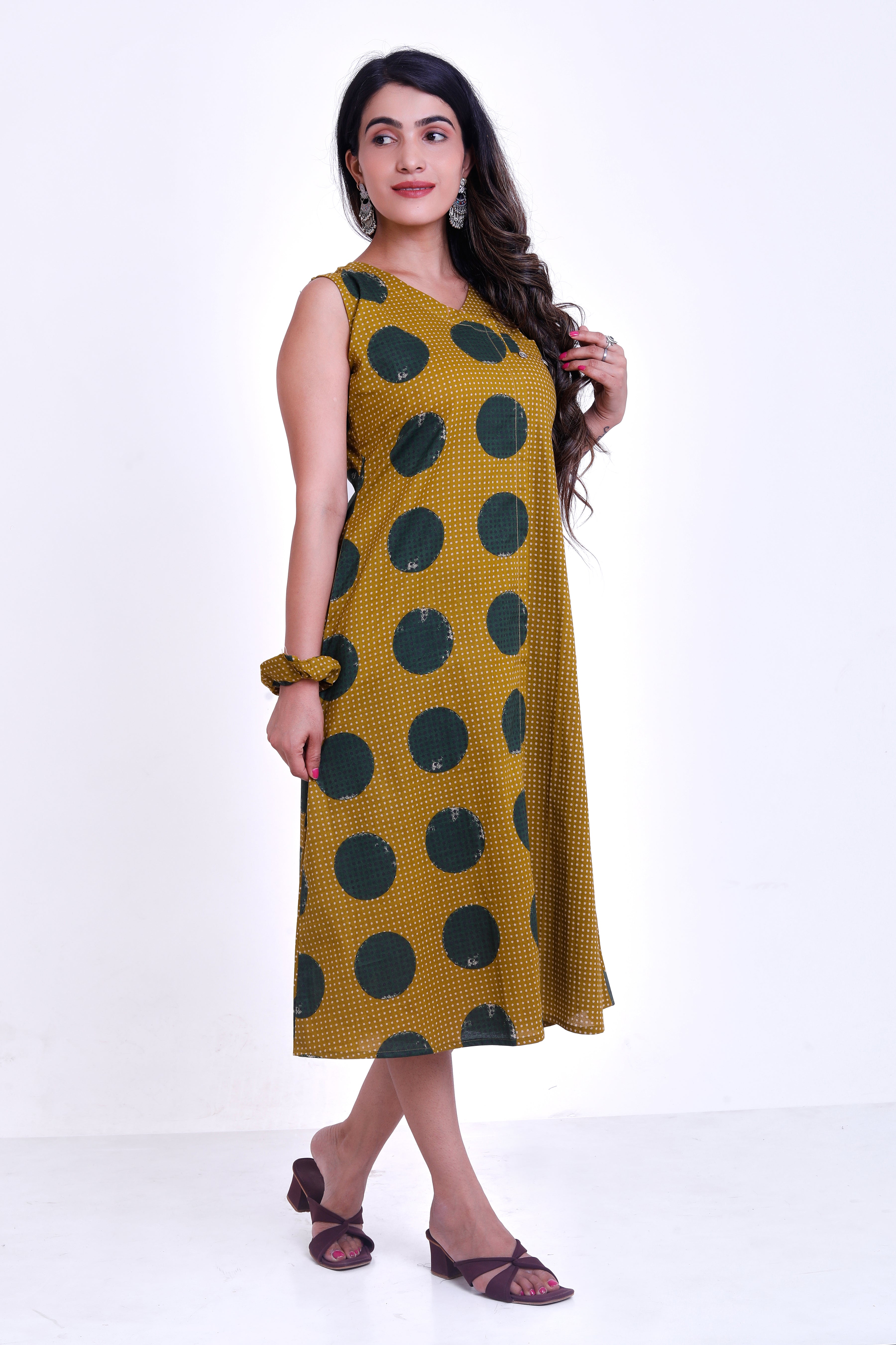 yellow cotton cambric one piece
