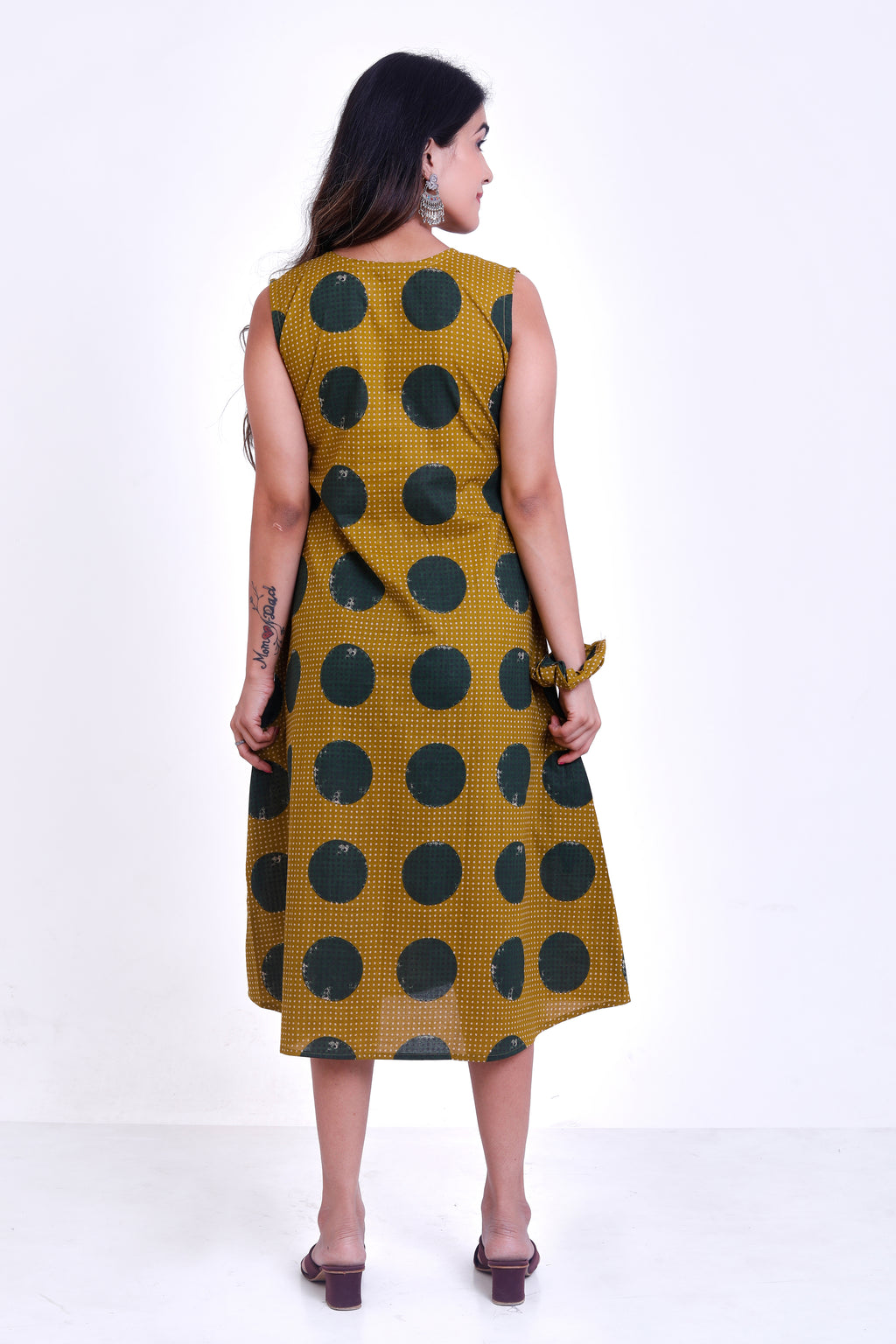 yellow cotton cambric one piece