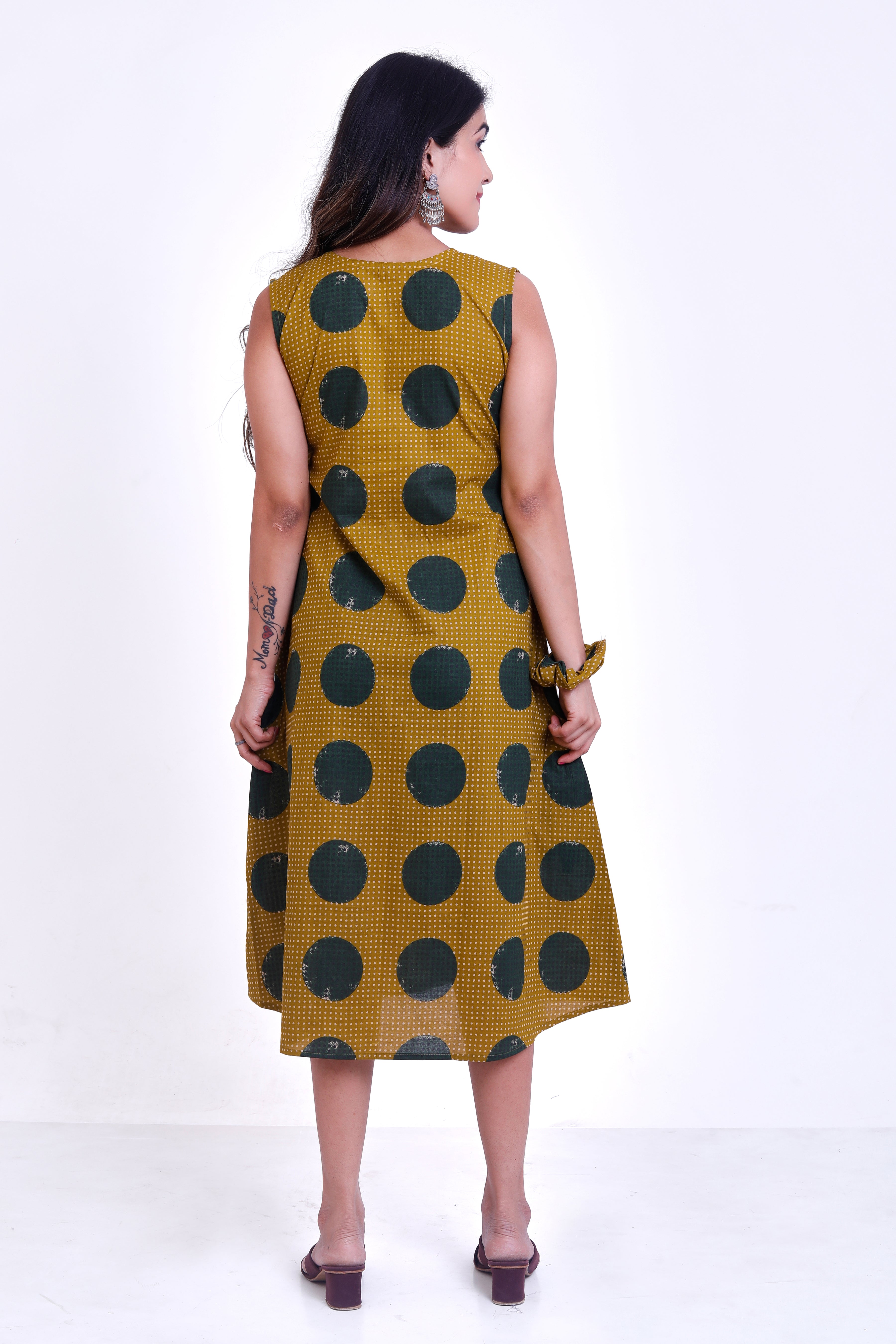 yellow cotton cambric one piece